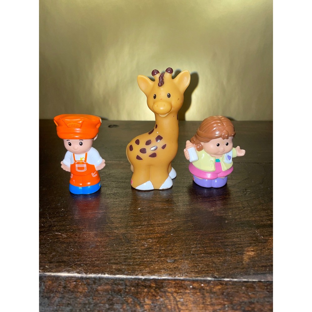 Fisher Price Little People Figures: Giraffe, Doctor,‎ Train Engineer